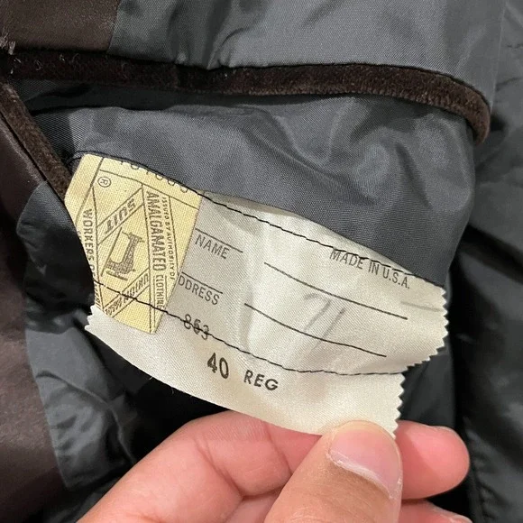 VTG 1970s After Six Tuxedo Mens 40R Jacket Velvet Formal Jacket Preppy USA Made‎ - Picture 8 of 14